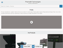 Tablet Screenshot of pharmafilltechnologies.com